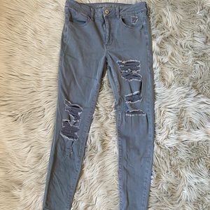 2/$40 AE Distressed Jegging Jeans